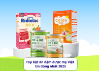 Top bột ăn dặm được mẹ Việt tin dùng nhất 2025
