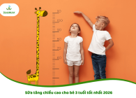 Sữa tăng chiều cao cho bé 3 tuổi tốt nhất 2026