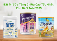 Bật Mí Sữa Tăng Chiều Cao Tốt Nhất Cho Bé 3 Tuổi 2025
