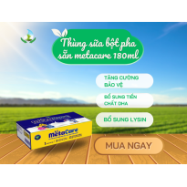 Thùng sữa bột pha sẵn metacare xanh 180 ml