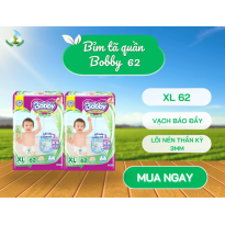 Bỉm tã  Bobby quần XL 62