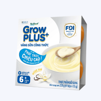 Váng sữa Nutifood GrowPLUS vị vani 4x55g