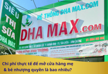 Chi phí thực tế để mở cửa hàng mẹ & bé nhượng quyền là bao nhiêu?
