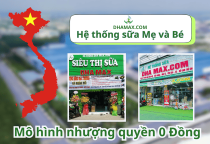 Hệ thống sữa Mẹ và Bé. Mô hình nhượng quyền 0 Đồng