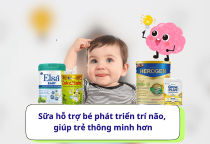 Sữa hỗ trợ bé phát triển trí não, giúp trẻ thông minh hơn