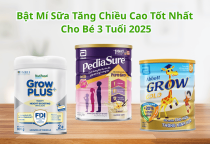 Bật Mí Sữa Tăng Chiều Cao Tốt Nhất Cho Bé 3 Tuổi 2025