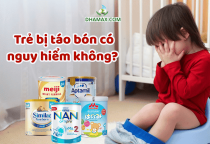 Trẻ bị táo bón có nguy hiểm không? Nên cho bé ăn gì? Bổ sung sữa nào tốt nhất?