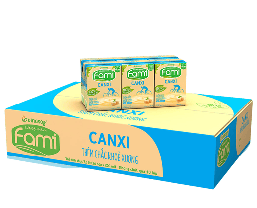 Sữa đậu nành Fami canxi 200ml