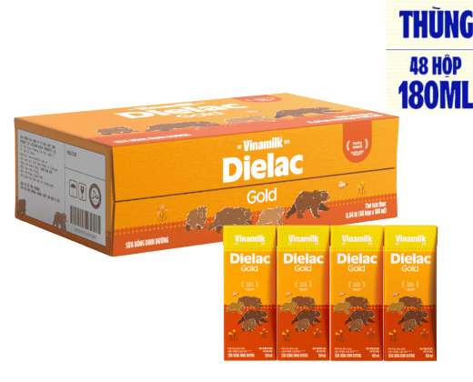 Sữa bột pha sẵn Dielac Gold hộp 180ml