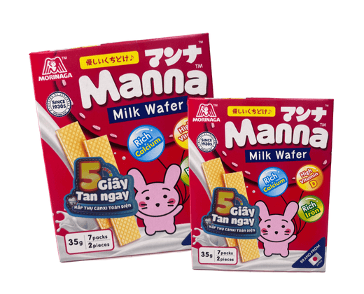 Bánh xốp sữa Morinaga Manna 35g