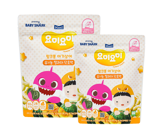 Bánh gạo ăn dặm Maeil Yommy Yommy Organic vị bí đỏ 