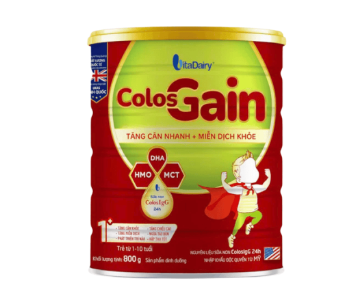 Sữa bột Colos Gain 1+ 800g