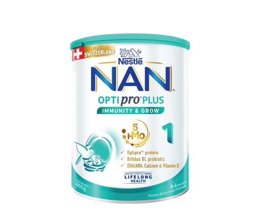 Sữa Nan Optipro Plus số 1 5HMO 800g cho bé 0-6 tháng tuổi