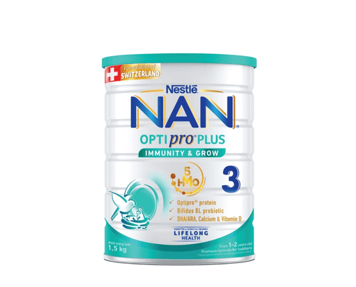 Sữa Nan Optipro Plus số 3 5HMO 1.5kg cho bé 1-2 tuổi.