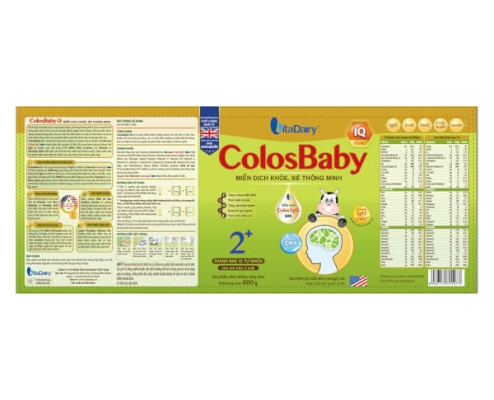 Sữa Colosbaby IQ Gold 2+ 800g (từ 2 tuổi)