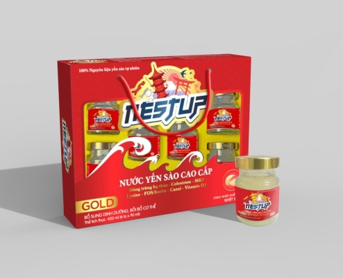 Yến sào nestup gold đỏ lốc 6 lọ