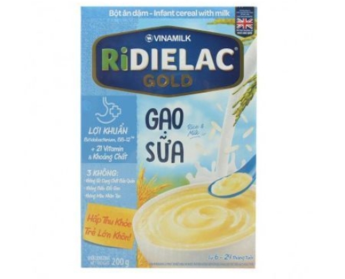 Bột Ăn Dặm Ridielac Gold Gạo Sữa 