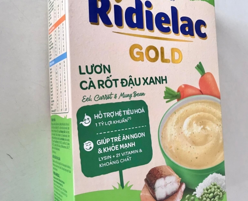 Ridielac lươn cà rốt đậu xanh