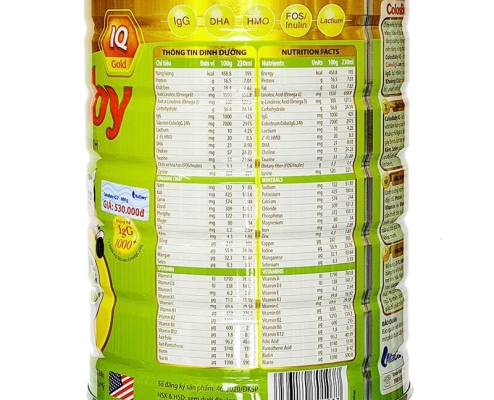 Sữa bột Colosbaby 2 + gold 800g