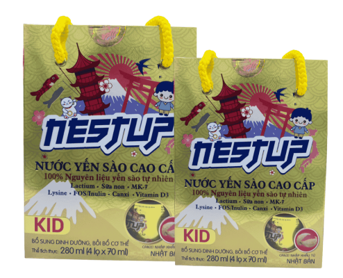 Yến sào nestup kids vàng lốc 4 lọ