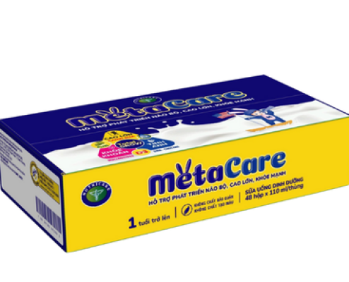Thùng sữa bột pha sẵn metacare xanh 180 ml