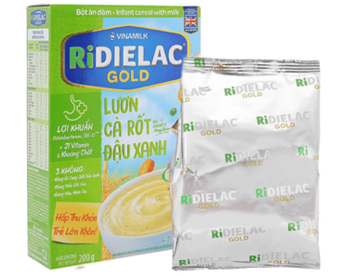 Ridielac lươn cà rốt đậu xanh