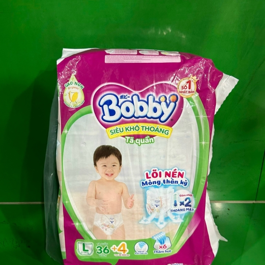 Bỉm tã  Bobby quần L 36