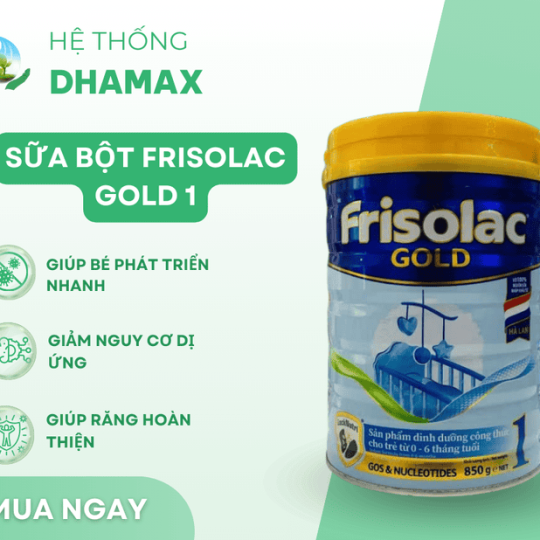 Sữa bột Frisolac Gold 1 (0-6 tháng tuổi)