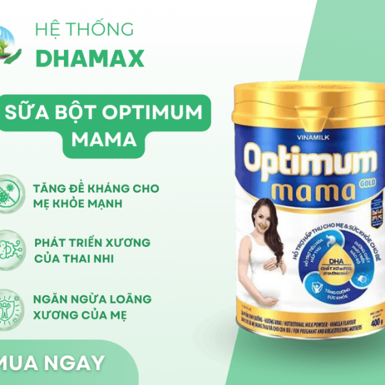 Sữa bột Vinamilk Optimum Mama Gold- Hộp thiếc 900g