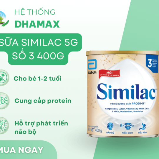 Sữa bột Similac 5G số 3 400g (cho bé 1-2 tuổi)