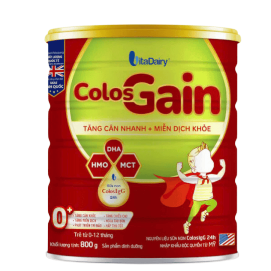 Sữa bột Colos Gain 0+ 800g