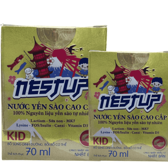 Yến sào nestup kids hủ vàng 70ml