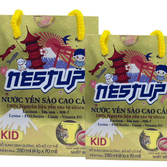 Yến sào nestup kids vàng lốc 4 lọ
