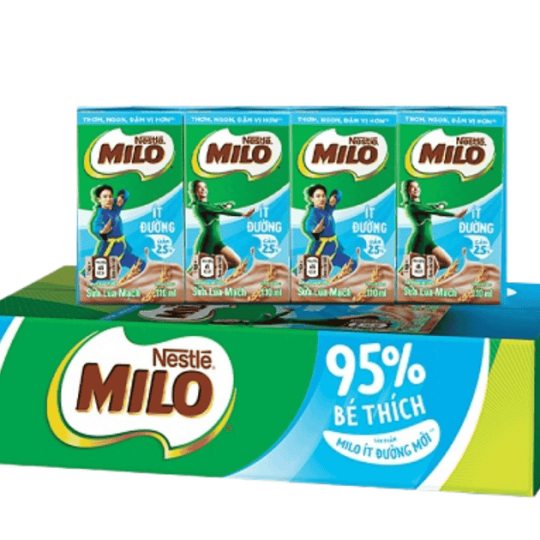 Sữa lúa mạch Milo itd đường hộp 110ml