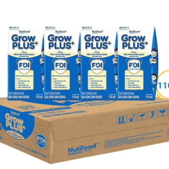 Sữa bột pha sẵn Nutifood Grow PLUS+ xanh 110ml