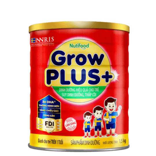 Sữa bột nuti growplus đỏ 1+ 1.5kg