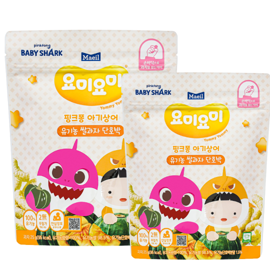 Bánh gạo ăn dặm Maeil Yommy Yommy Organic vị bí đỏ 