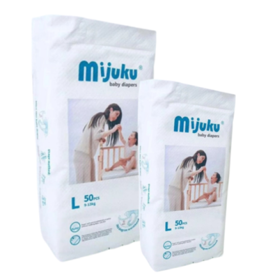  Bỉm tã dán Mijuku Size L