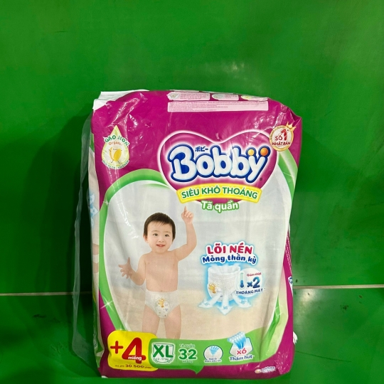 Bỉm tã Bobby quần XL 32