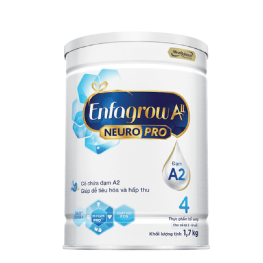 Sữa bột Enfagrow A2 Neuro Pro số 4  (3 - 6 tuổi)