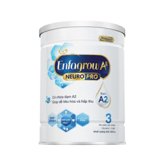 Sữa bột Enfagrow A2 NeuroPro số 3 800g (1 - 6 tuổi)