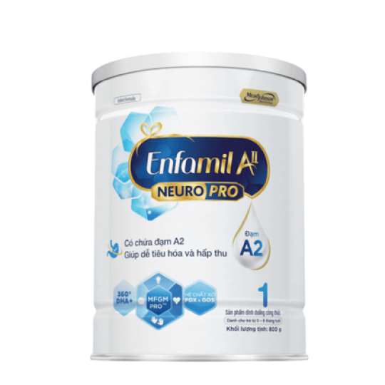 Sữa bột Enfamil A2 NeuroPro số 1 800g (Infant Formula, 0 - 6 tháng)