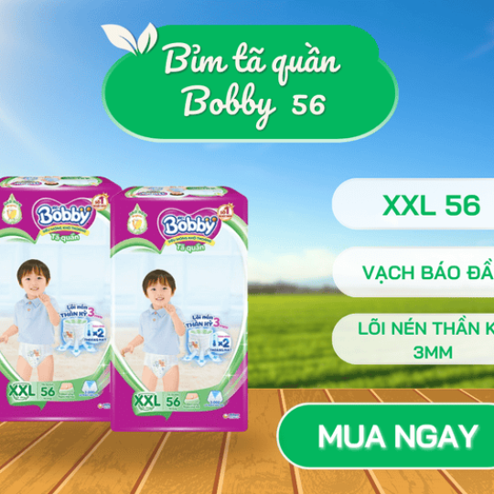 Bỉm tã  Bobby quần XXL 56