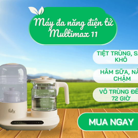 Máy đa năng điện tử ( tiệt trùng, sấy khô, hầm,hấp cháo chậm, đun và hâm nước) Multimax 11
