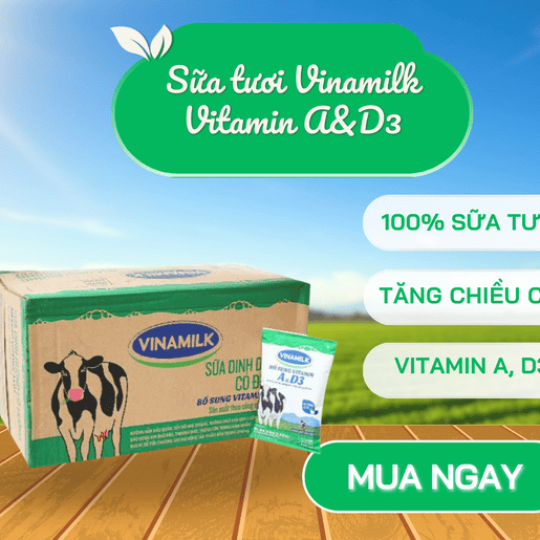 Sữa tươi VINAMILK bịch