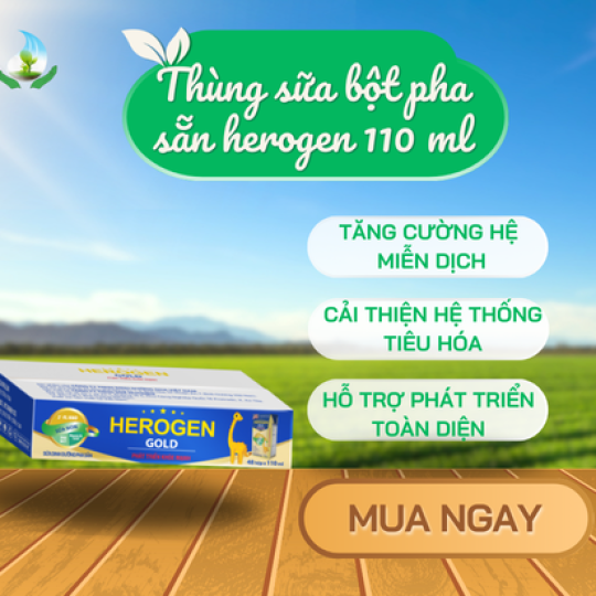 Thùng sữa bột pha sẵn herogen 110 ml